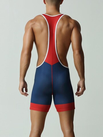 TAUWELL Sportunterhose 'Fitness Wrestling' in Blau