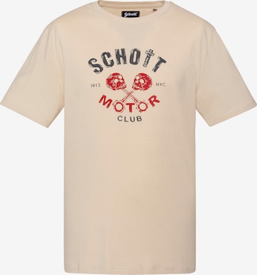 Schott NYC Shirt in Beige: Vorderseite