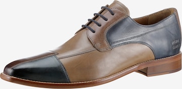 MELVIN & HAMILTON Lace-Up Shoes in Beige: front