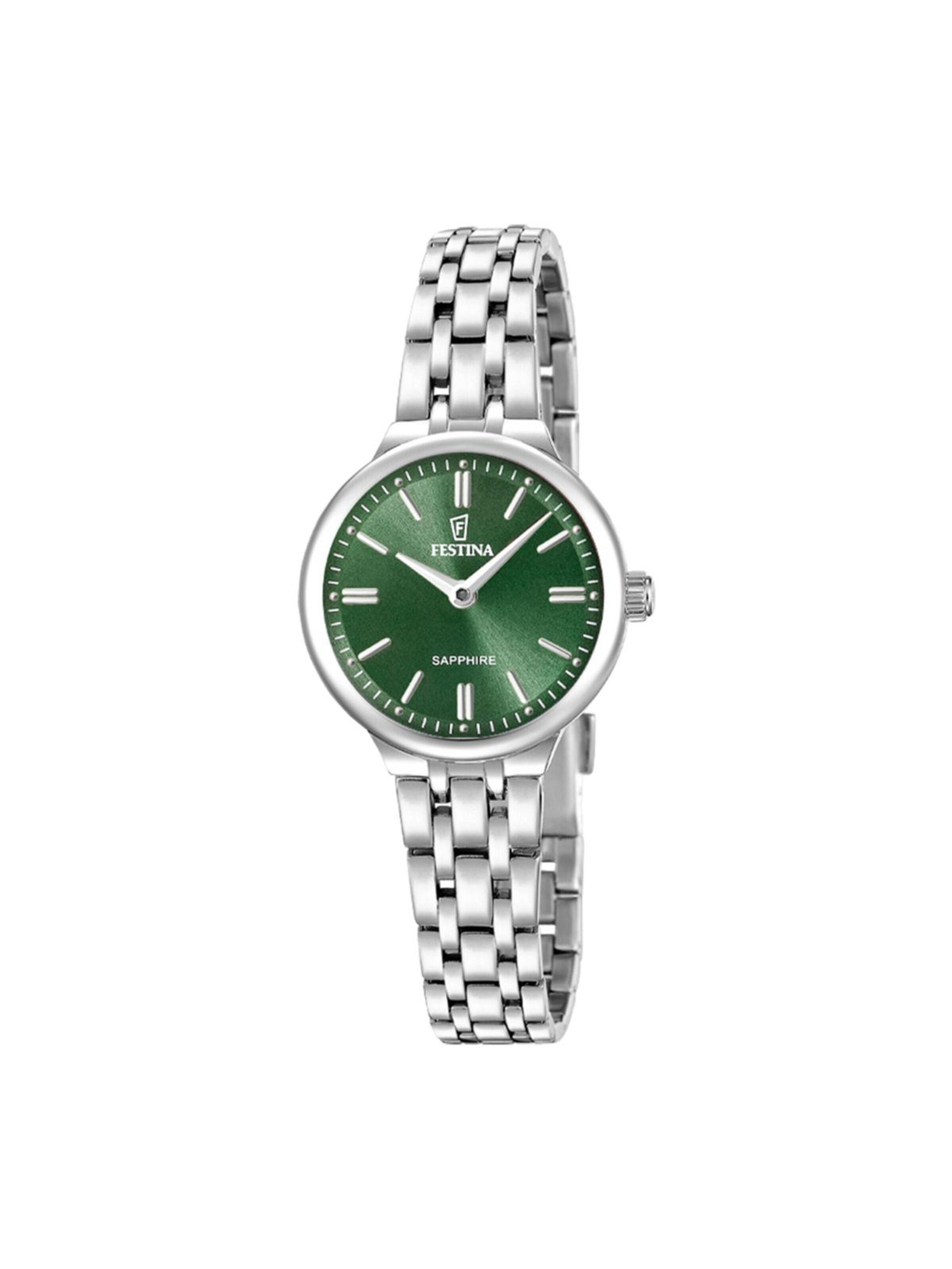 FESTINA Analoog horloge 'Watch Mademoiselle' in Groen: voorkant