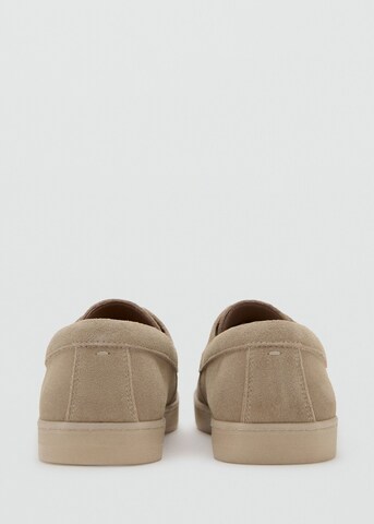 MANGO MAN Schnürschuhe 'Easynaut' in Beige