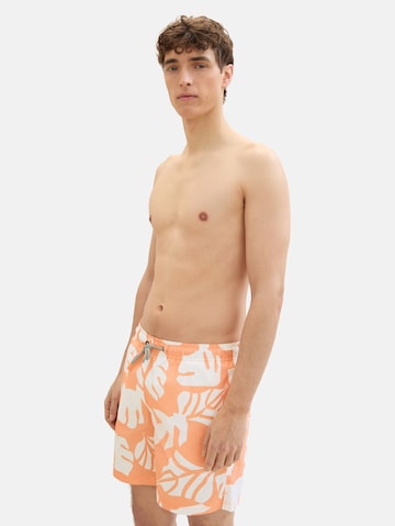 Shorts de bain TOM TAILOR DENIM en orange