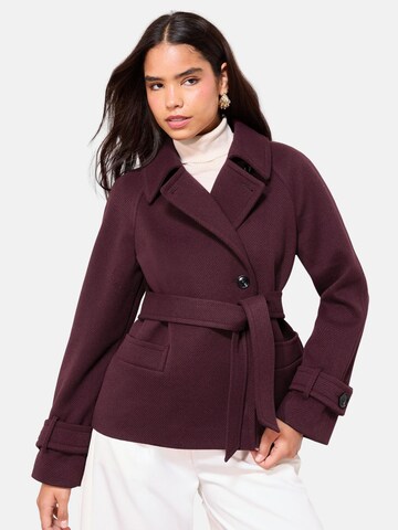 Friends Like These Between-seasons coat in Red: front