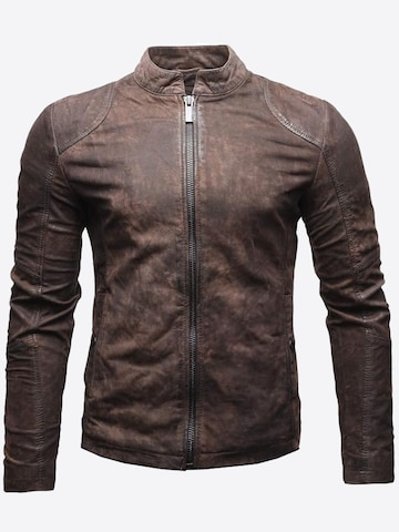 Crone Between-Season Jacket 'IVAR' in Brown: front
