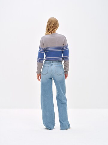 ABOUT YOU x Toni Garrn Wide leg Jeans 'Glenn' in Blauw