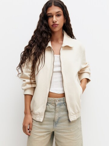 Veste mi-saison Pull&Bear en beige : devant