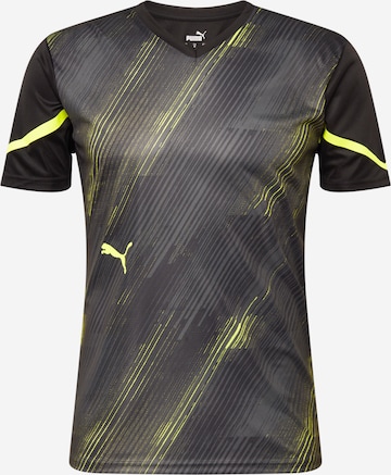 PUMA - Camiseta de fútbol en negro: frente