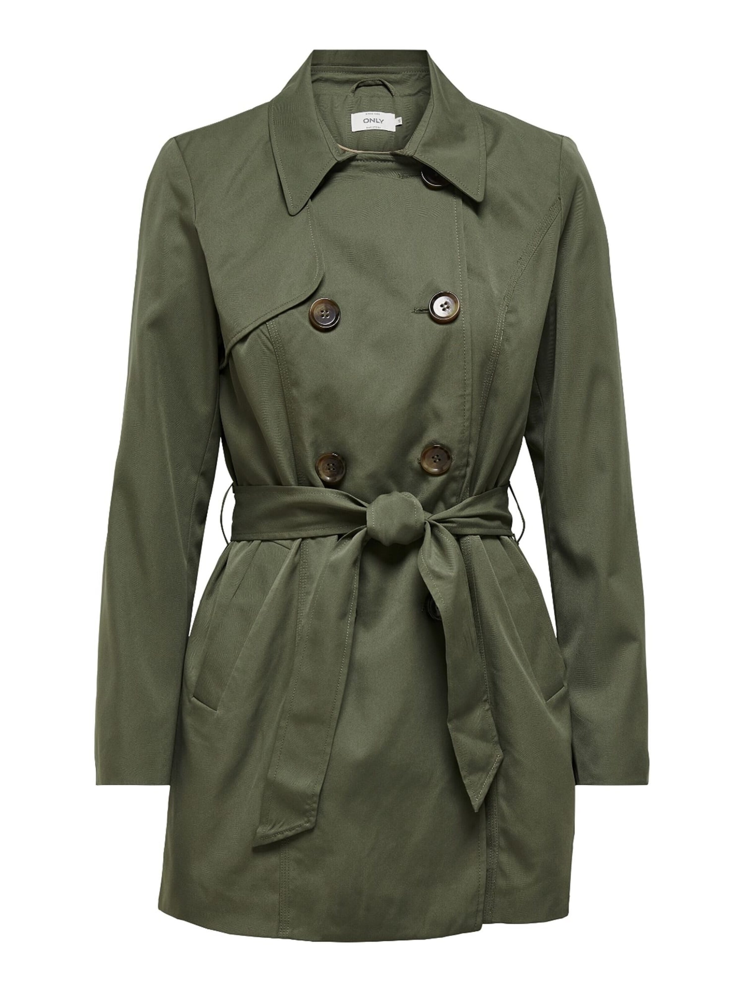 ONLY Between-seasons coat 'Valerie' in Green: front