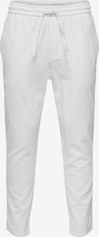 Pantaloni 'Linus' di Only & Sons in bianco: frontale