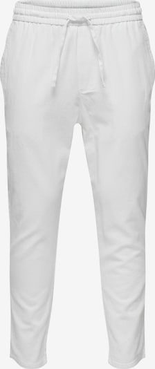 Pantaloni 'Linus' Only & Sons pe alb, Vizualizare produs