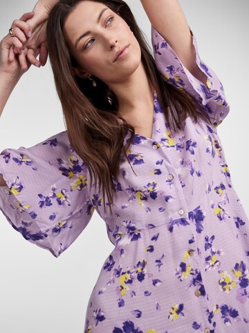 Y.A.S Shirt Dress in Purple