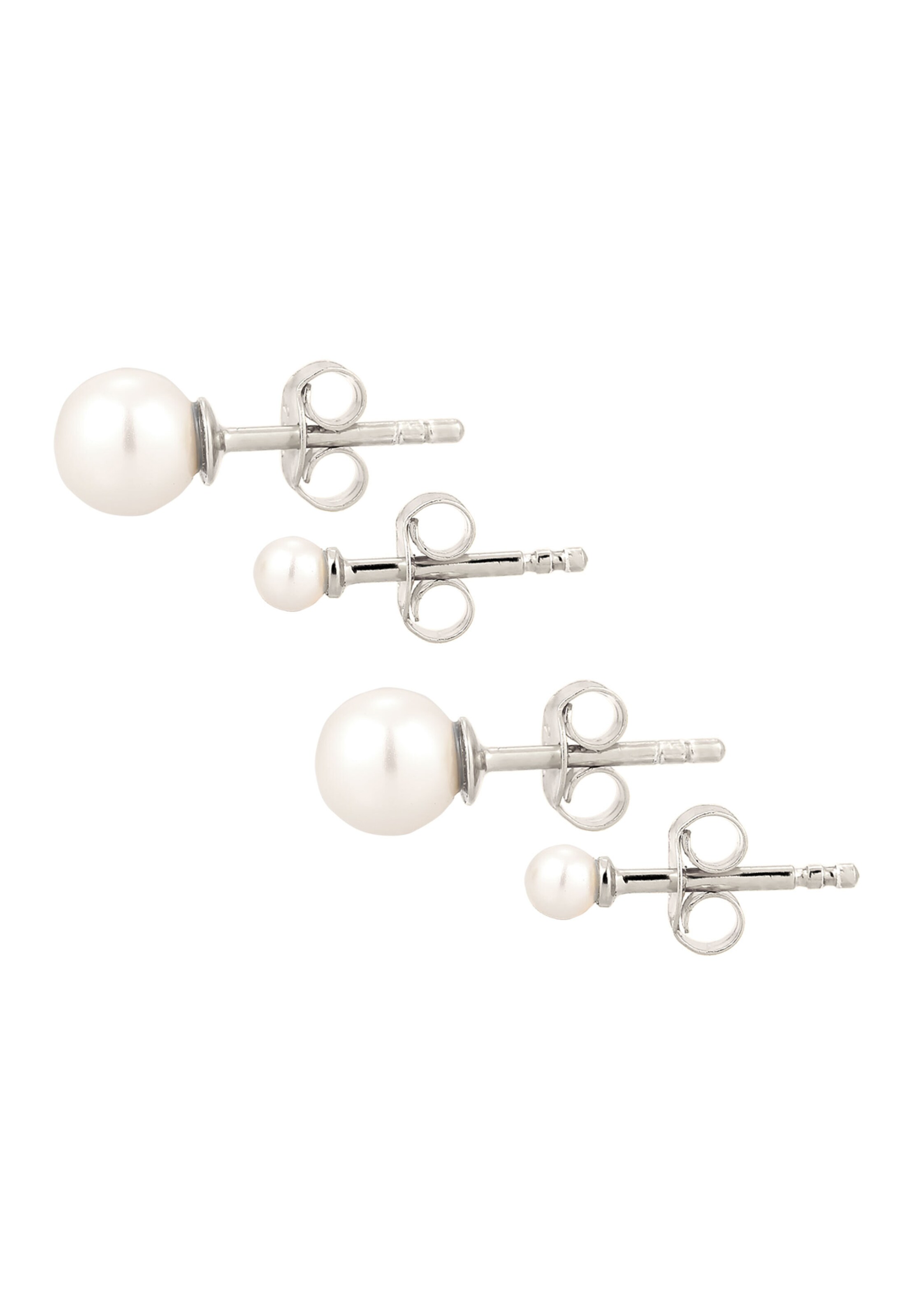 ELLI Earrings 'Pearl' in Silver