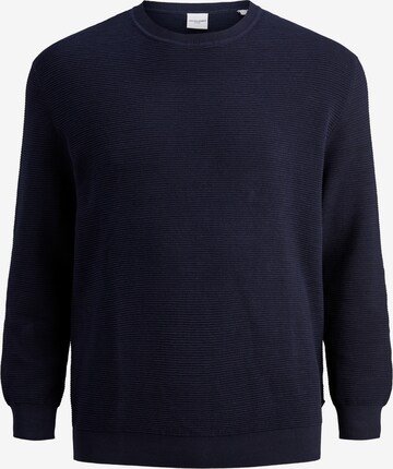 Pull-over 'Liam' Jack & Jones Plus en bleu : devant