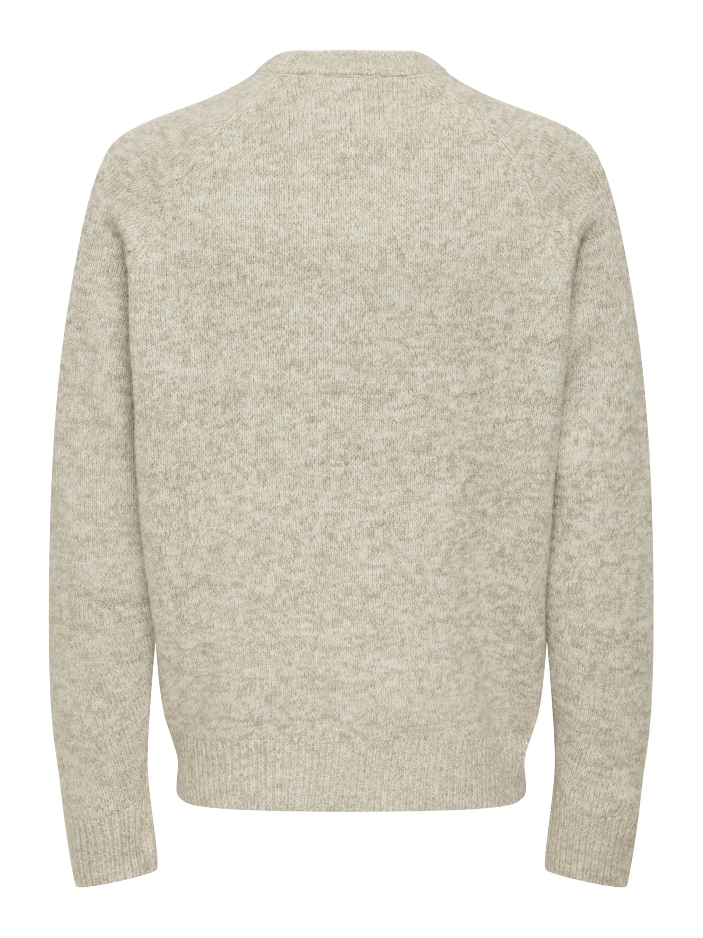 Only & Sons Sweater 'ONSBERNO' in Beige