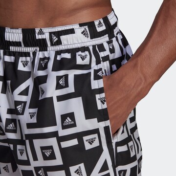 ADIDAS SPORTSWEAR Board shorts 'Graphic ' in Black