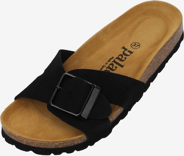 Saboți 'Tinos' de la Palado pe negru: față