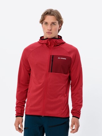 VAUDE Funktionele fleece-jas 'Tekoa' in Rood: voorkant