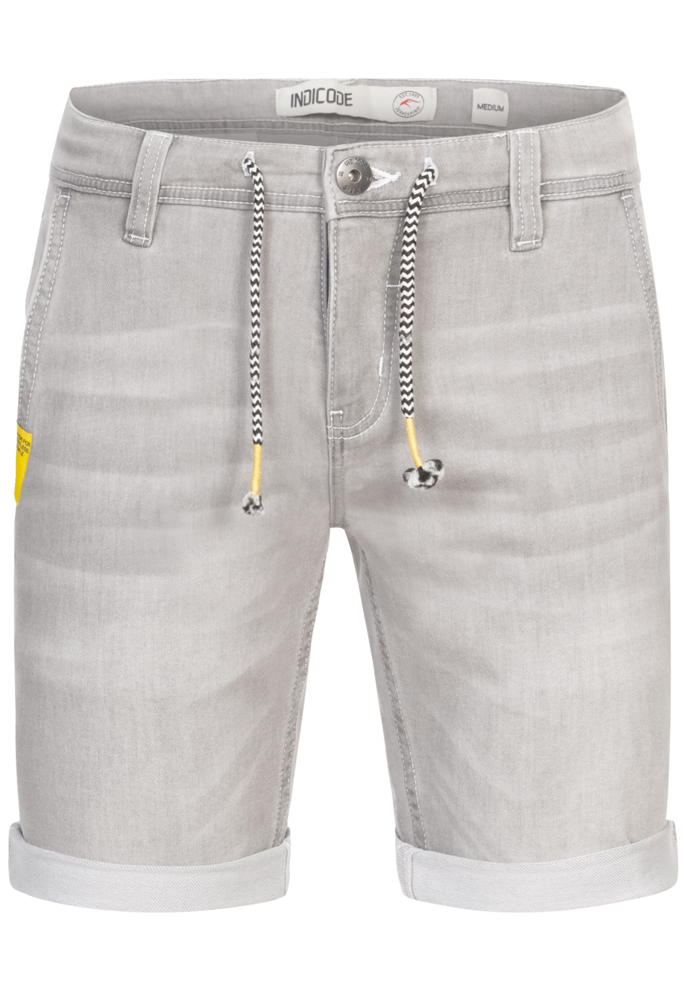 INDICODE JEANS Trousers 'Azibo' in Grey: front