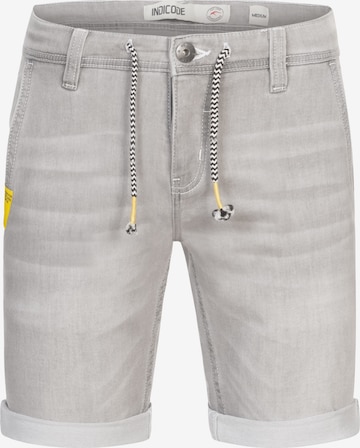 INDICODE JEANS Regular Pants 'Azibo' in Grey: front