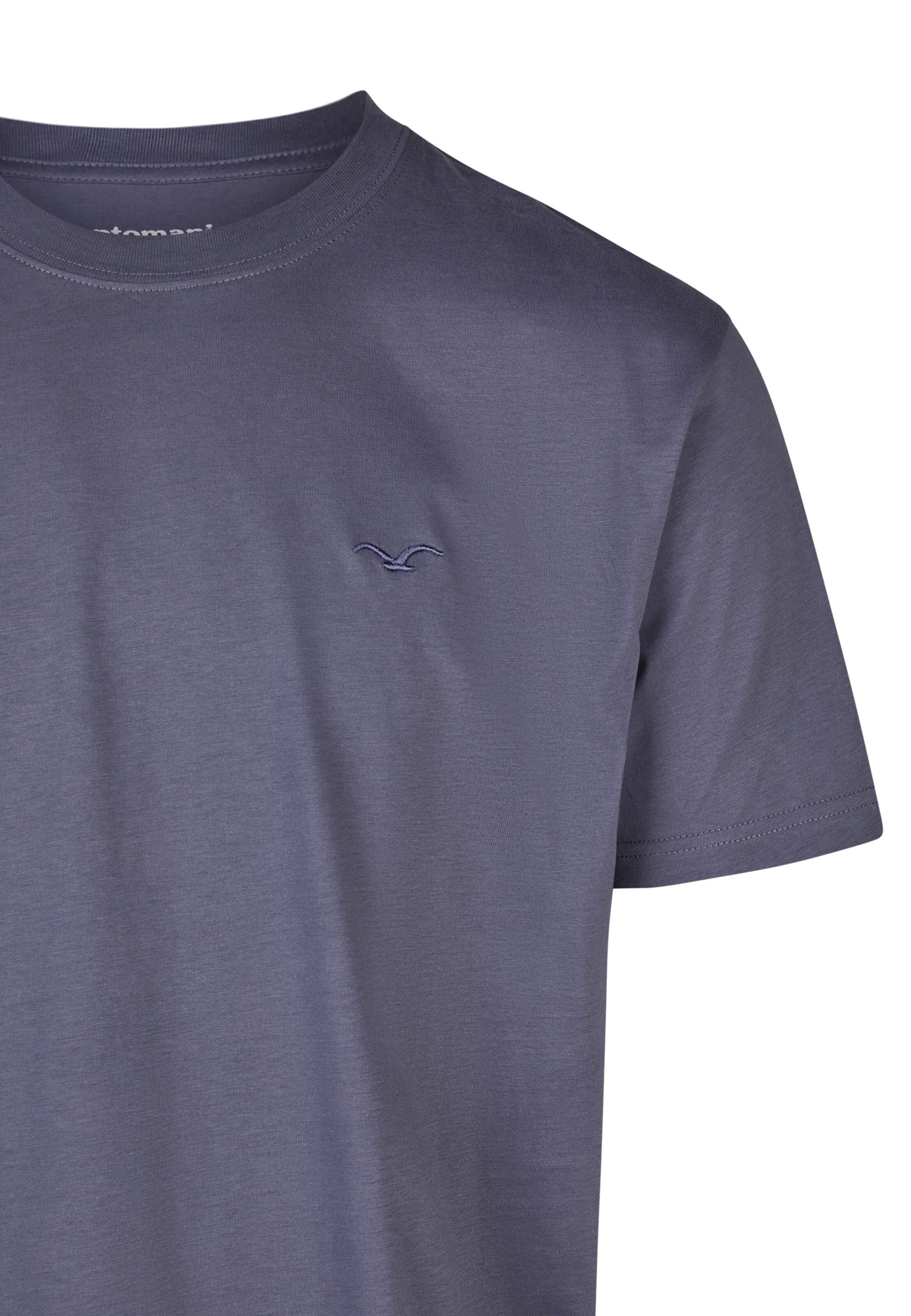Cleptomanicx Shirt 'Ligull Stripe' in Blue