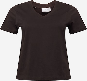 Selected Femme Curve Shirt 'Nanna' in Schwarz: front