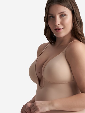 Body modelant 'Sculpting Bodysuit Deep V' Bye Bra en beige