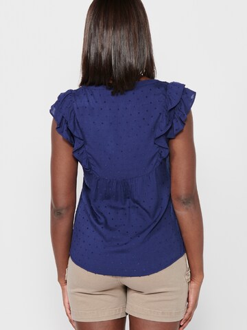 KOROSHI Bluse in Blau