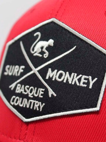 Surf Monkey - Gorra deportiva en rojo
