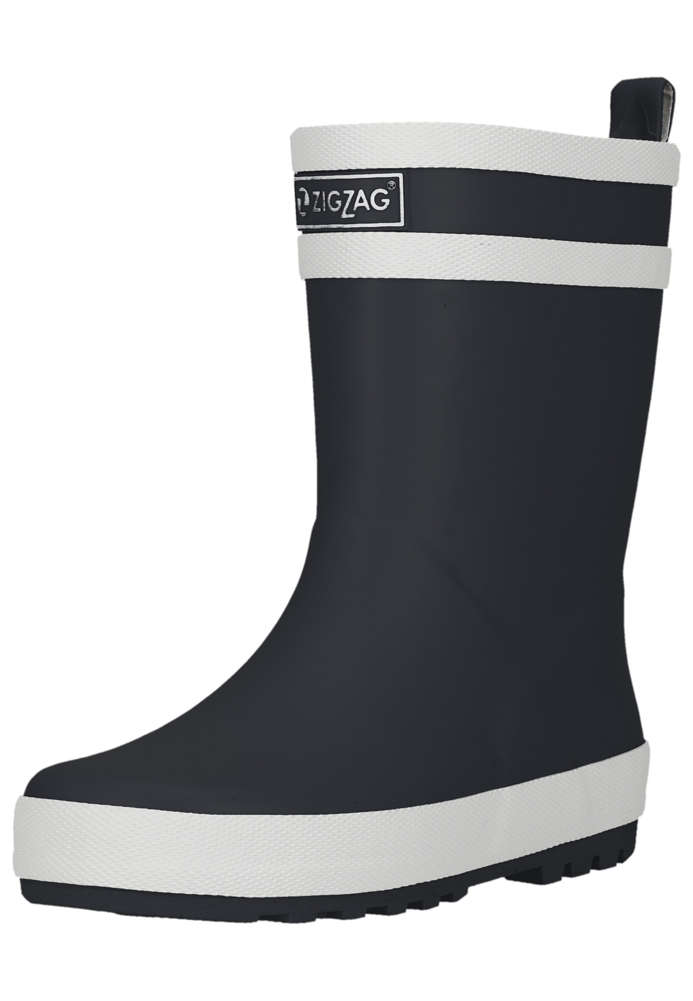 ZigZag Regenlaarzen in Zwart: voorkant