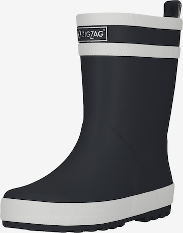 ZigZag Gummistiefel in Schwarz: Vorderseite