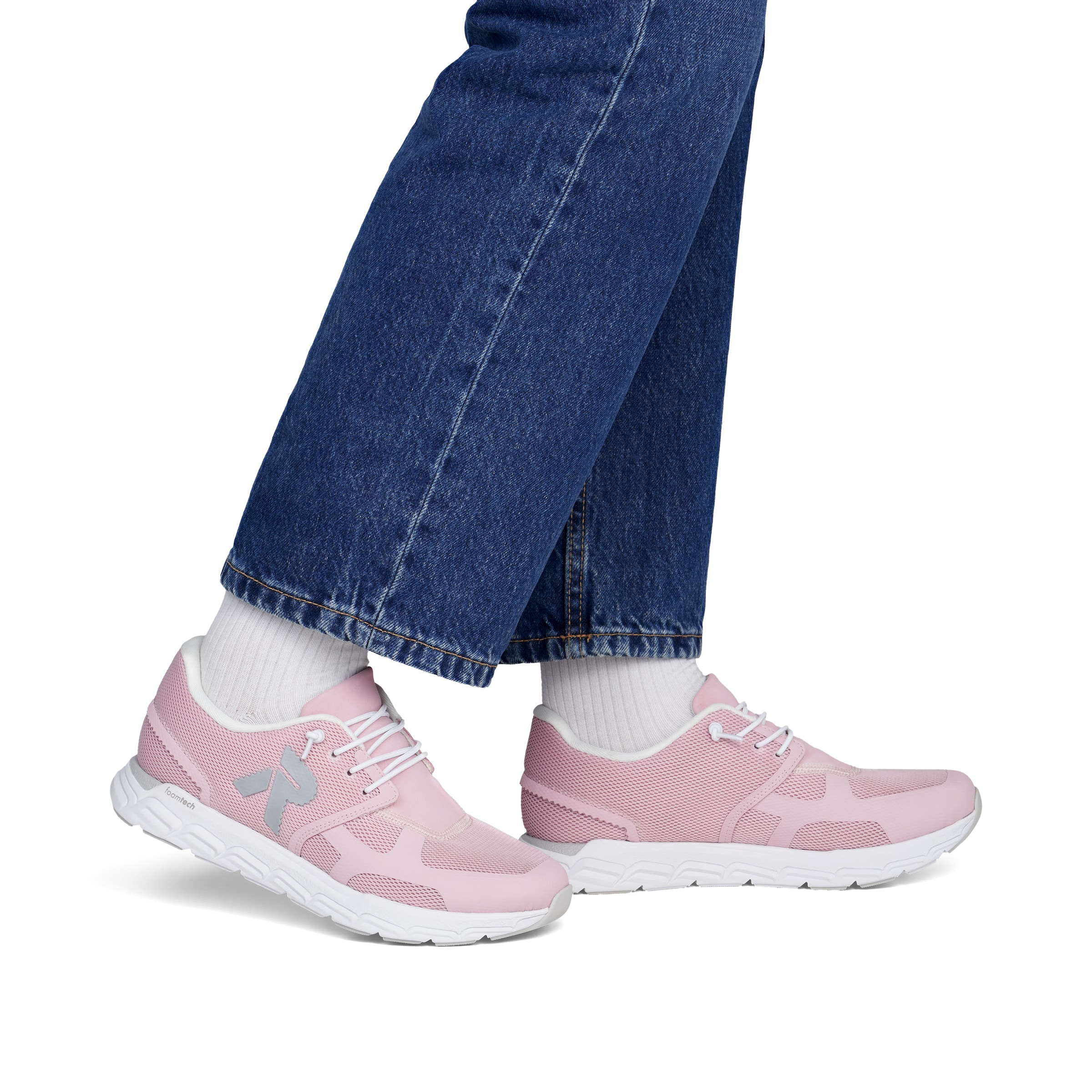 Baskets basses 'Preston' Rieker en rose