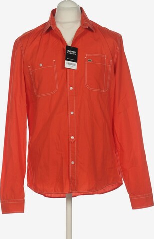 Lacoste LIVE Button Up Shirt in L in Red: front