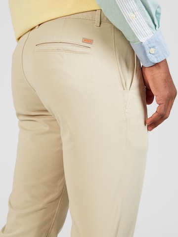 BOSS Orange Slimfit Chino kalhoty – béžová