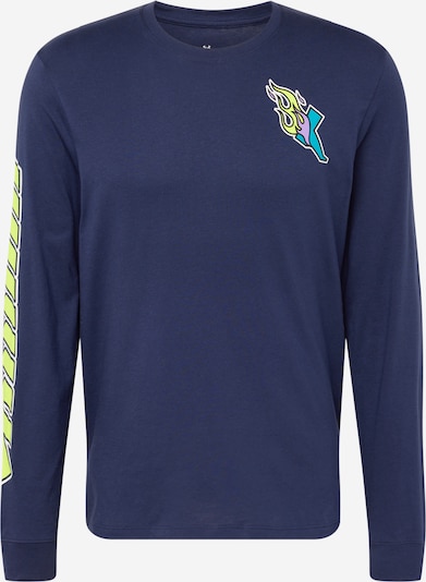 UNDER ARMOUR Functioneel shirt 'RUN EVERYWHERE' in de kleur Navy / Lichtblauw / Citroen / Wit, Productweergave