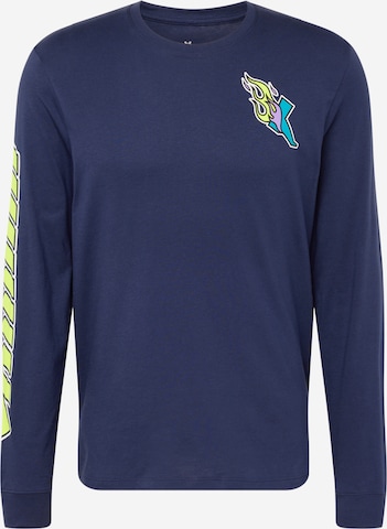 T-Shirt fonctionnel 'RUN EVERYWHERE' UNDER ARMOUR en bleu : devant