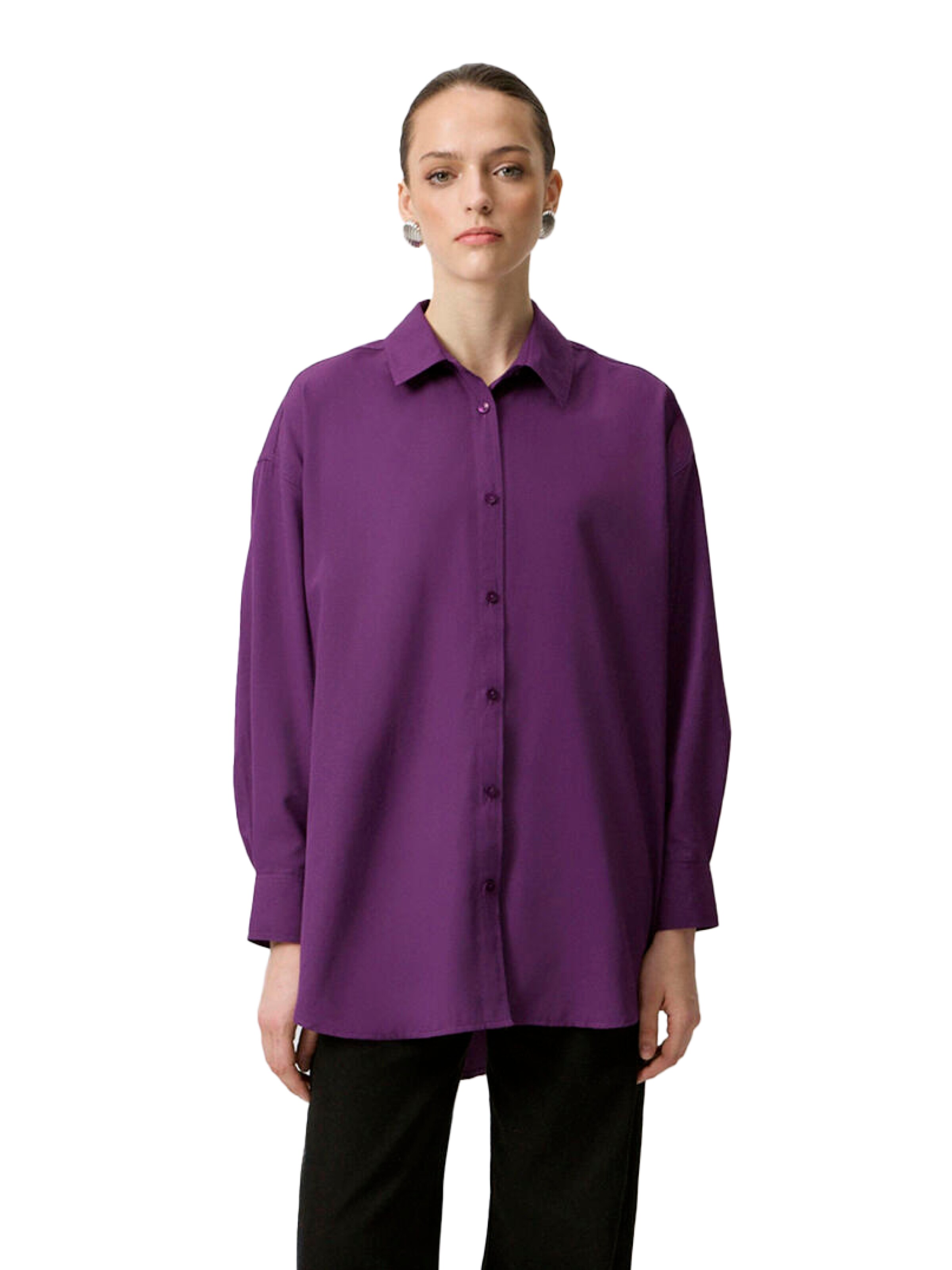 Touche Prive Blouse in Purple: front