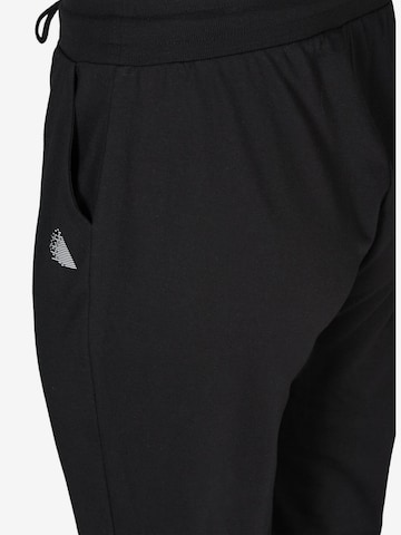 Active by Zizzi Tapered Sportsbukser i sort