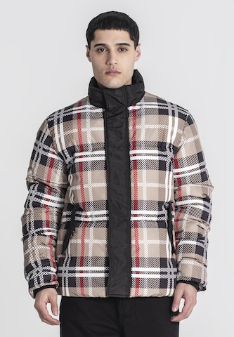 Gianni Kavanagh Winterjas 'British' in Beige: voorkant