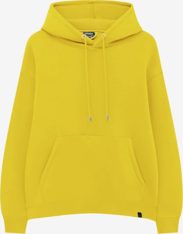 Pull&Bear Sweatshirt in Yellow: front