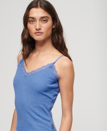 Haut Superdry en bleu : devant