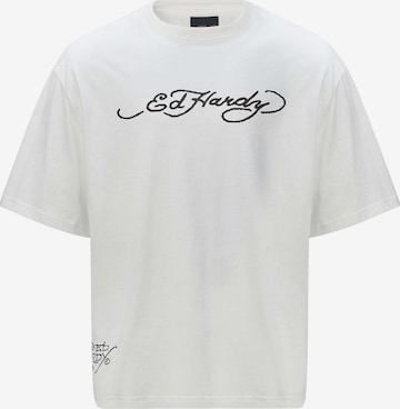 Ed Hardy Paita 'Drags' värissä valkoinen: etupuoli