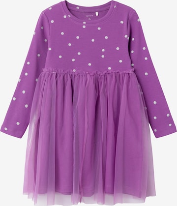 NAME IT - Vestido 'Ofelia' em roxo: frente