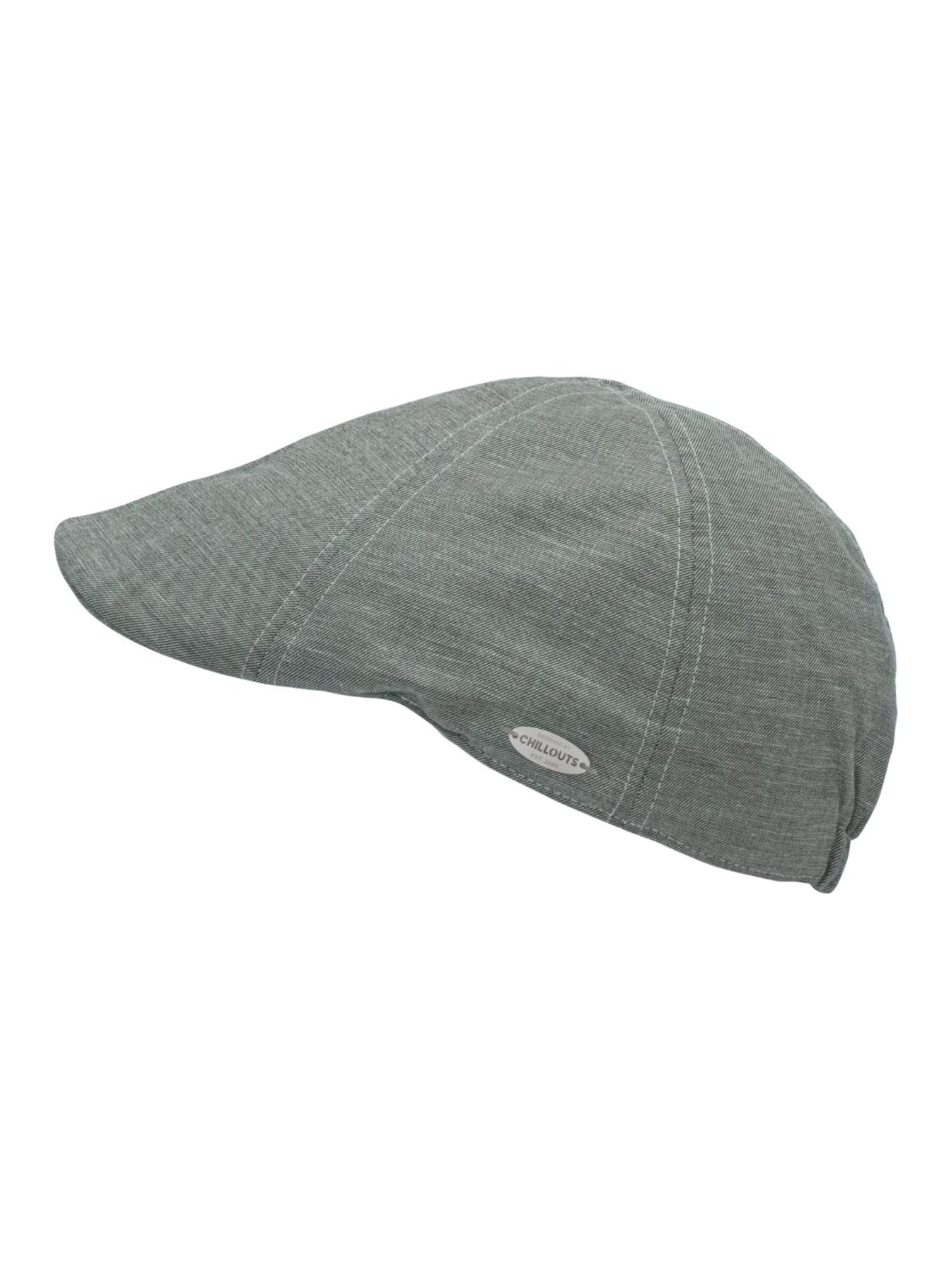 chillouts Cap 'Schiebermütze "Kapolei" (Flat Cap)'‌‌‌ in Grau: Vorderseite