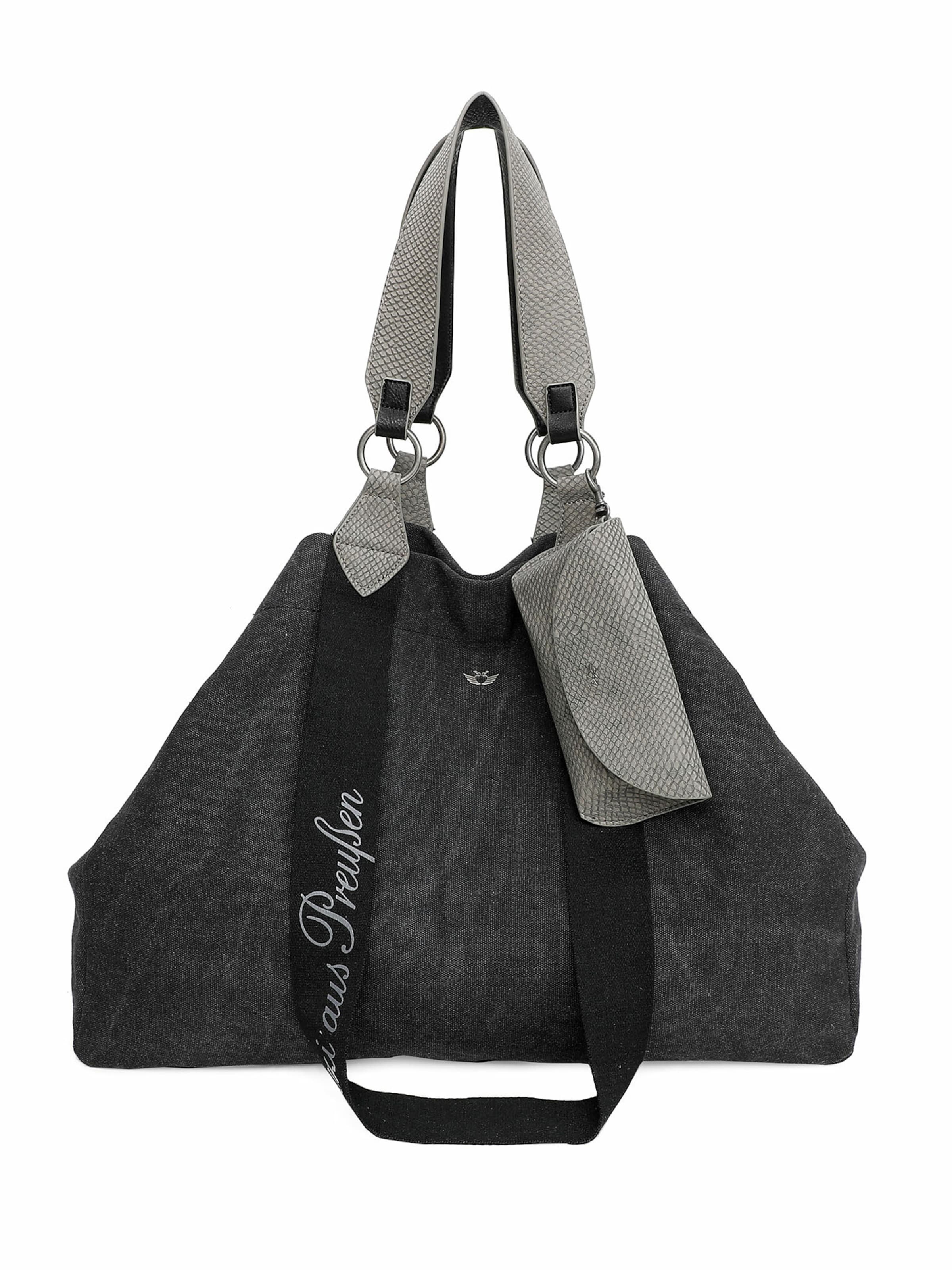 Shopper 'Izzy' di Fritzi aus Preußen in nero: frontale