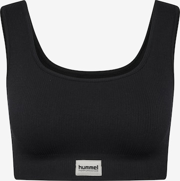 Hummel Спортивный бюстгальтер 'Pulse' в Черный: спереди