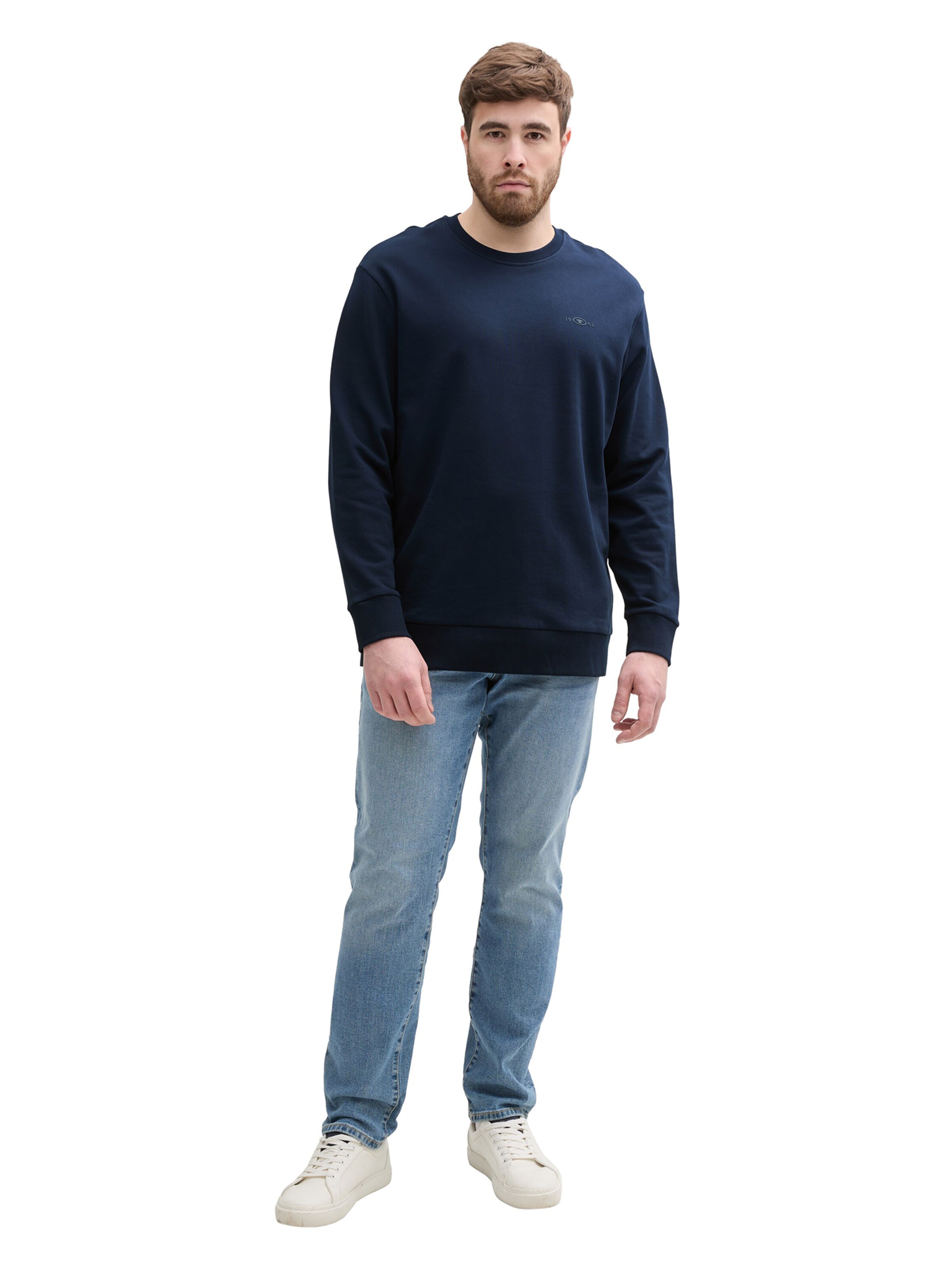 Sweat-shirt TOM TAILOR Men + en bleu