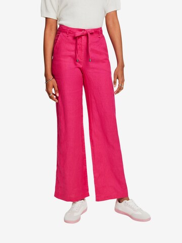 Wide Leg Pantalon ESPRIT en rose