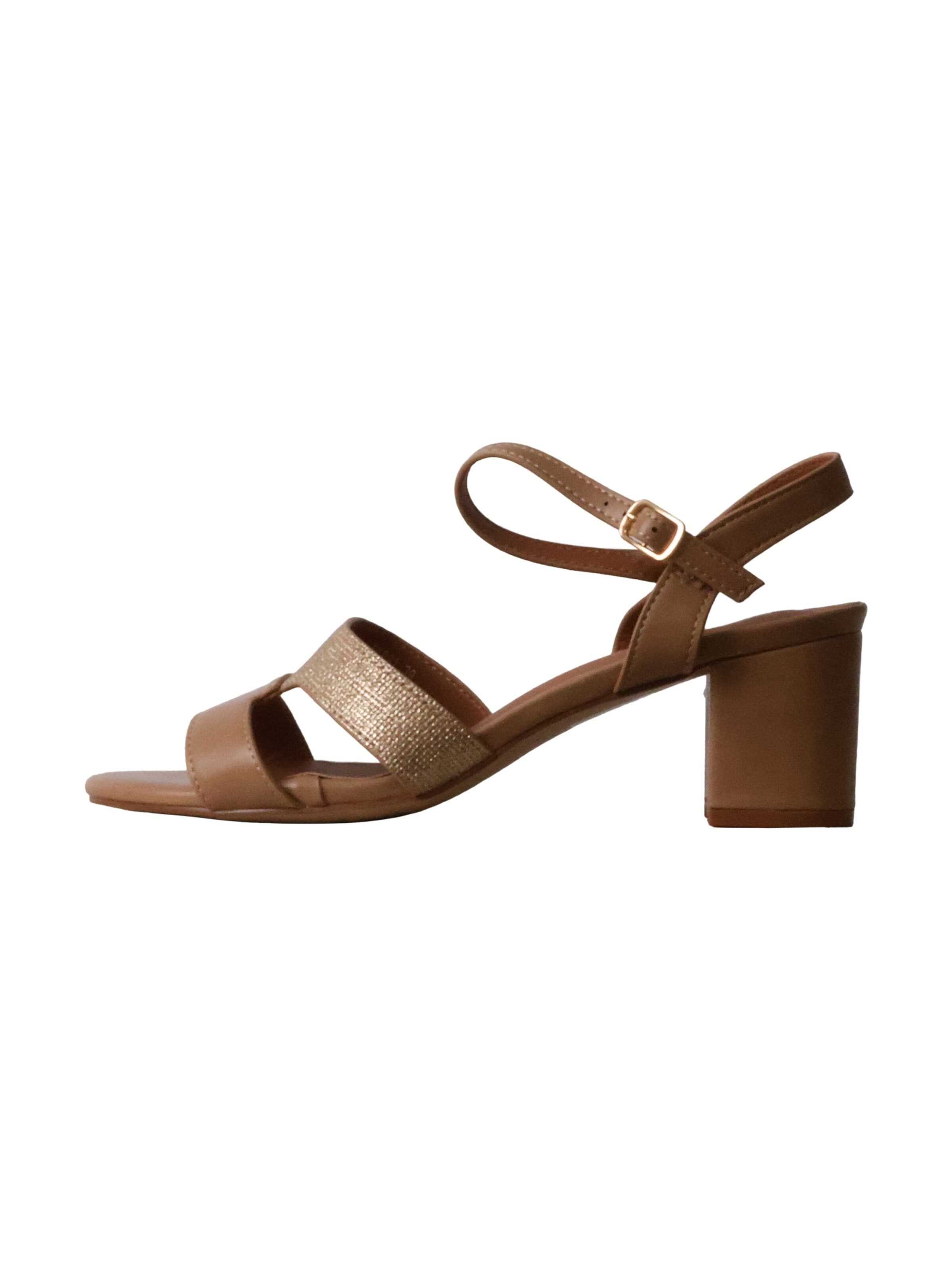 Sandales 'Sandalen mit Absatz' POTI PATI en beige : devant