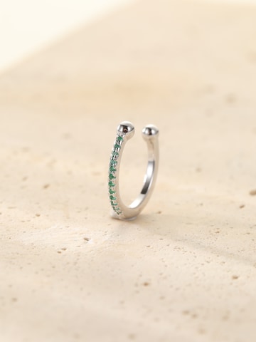 Hey Happiness Ohrringe 'Green Cuff' in Silber