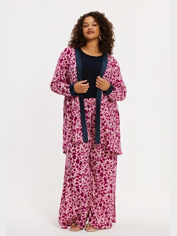 YOEK Gebreid vest in Roze